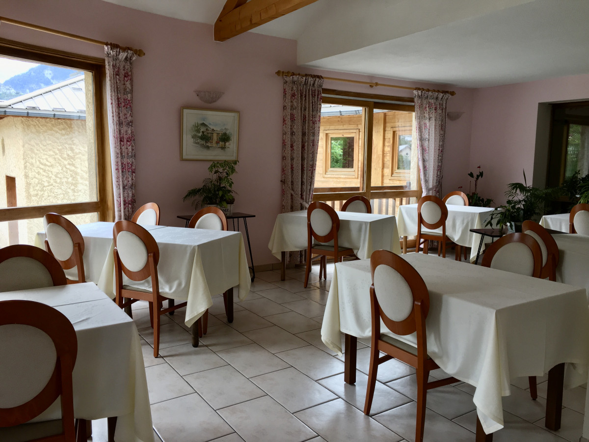 Salle de restauration de l'hôtel