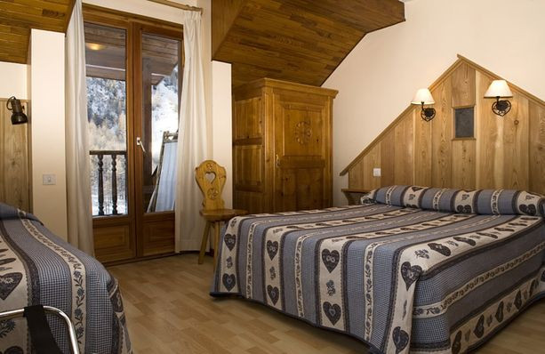 Chambre de l'Hôtel La Cascade Ceillac