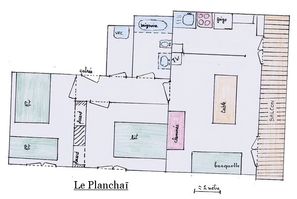 Appartement 4 personnes - Planchaï