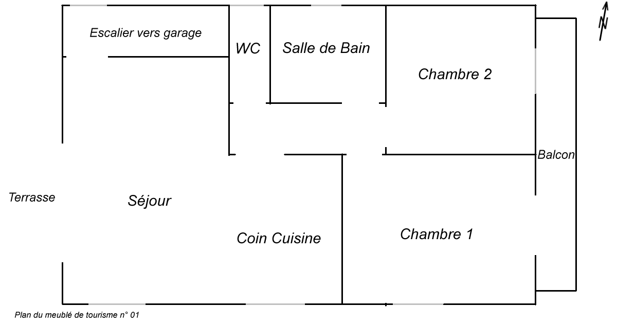 Appartement 4 personnes - Prés la Fontaine