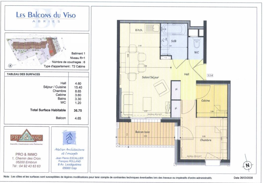 Appartement 6 personnes - Les Balcons du Viso n°114