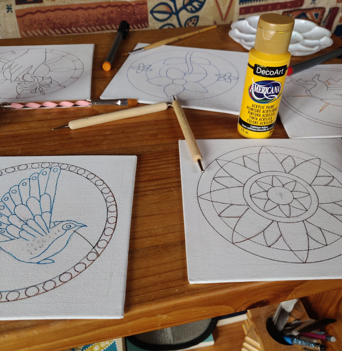 Atelier de peinture acrylique: réalisation de mandalas_Arvieux Atelier de peinture acrylique: réalisation de mandalas_Arvieux