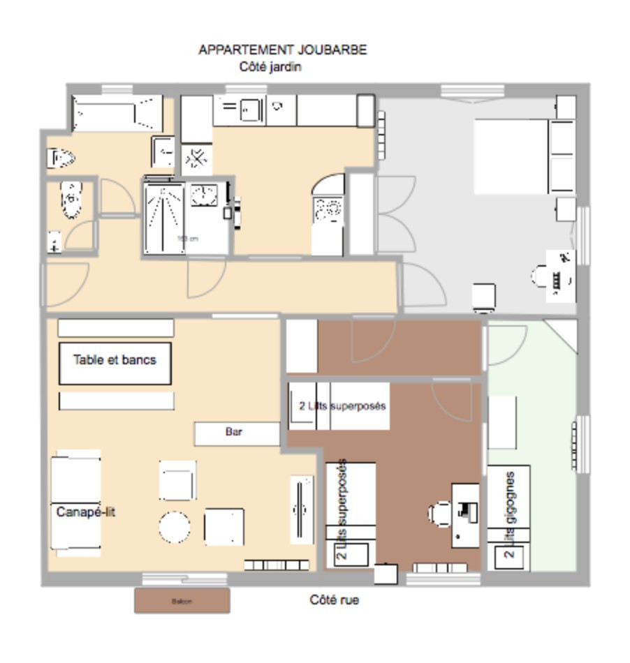 Appartement 8 personnes - Les Soldanelles Joubarbe