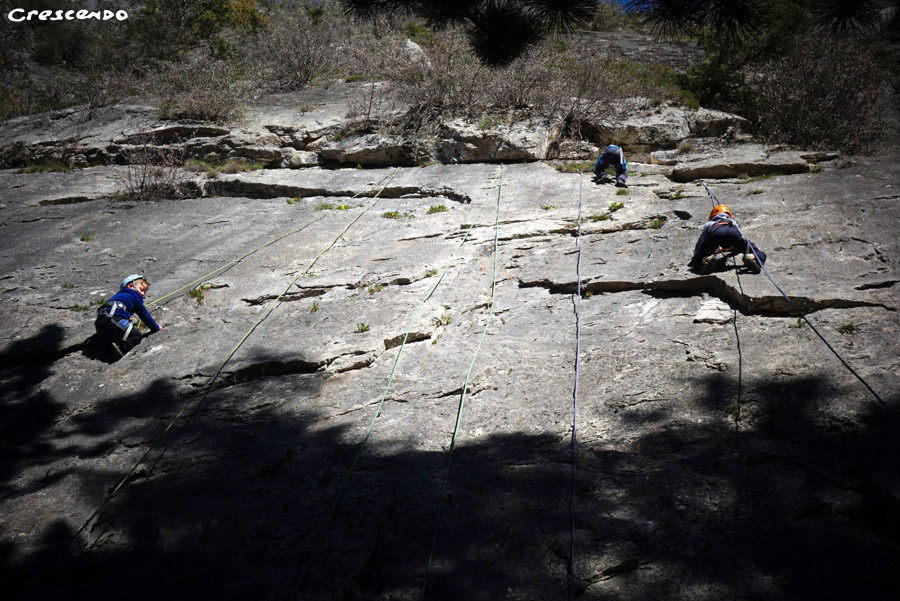 Escalade découverte en falaise