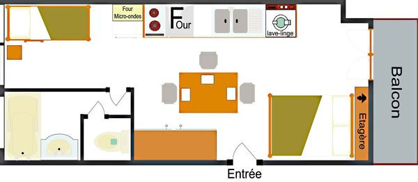 Appartement 3 personnes - Le Cheynet 1 n°23 Appartement 3 personnes - Le Cheynet 1 n°23