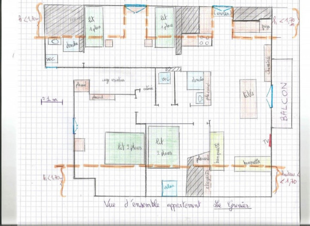 Appartement 6 personnes - Le Grenier Appartement 6 personnes - Le Grenier