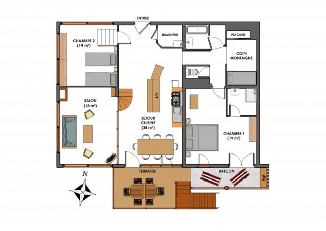Appartement 6 personnes - Pré Chapelle
